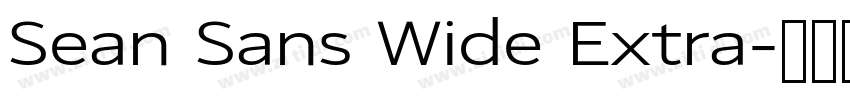 Sean Sans Wide Extra字体转换 Sean Sans Wide Extra字体转换